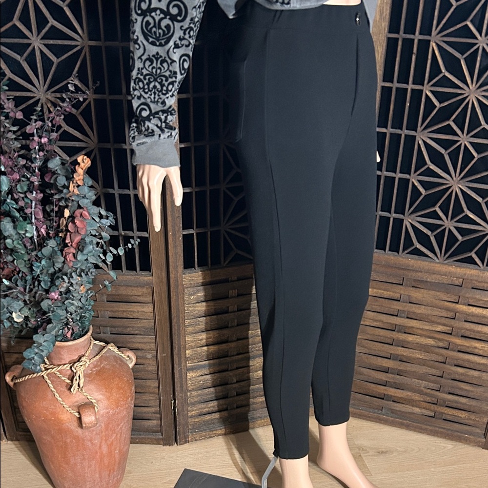 SHEIN BLACK STRETCH PANTS XS